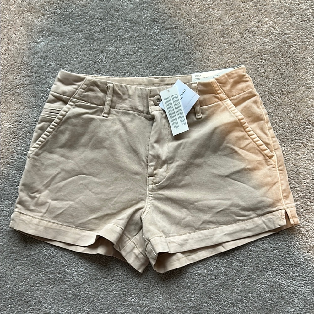 American Eagle Outfitters Tan Bermuda Shorts Size 2. NWT!